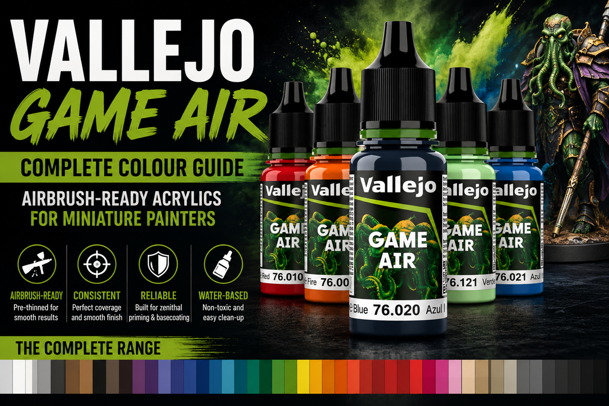 Vallejo Game Air — Complete Colour Guide for Miniature Painters