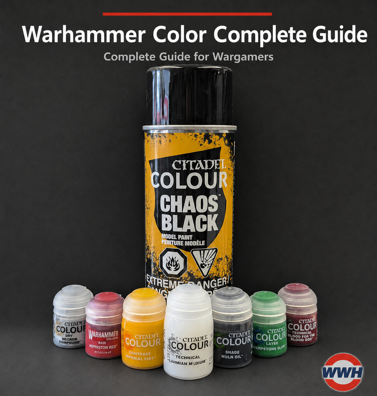 Citadel / Warhammer Colour Complete Paint Guide — All Lines | Wheels & Wings Hobbies