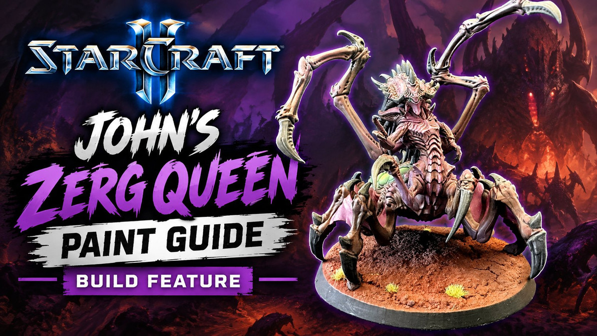 John's Starcraft Zerg Queen Paint Guide - Build Feature