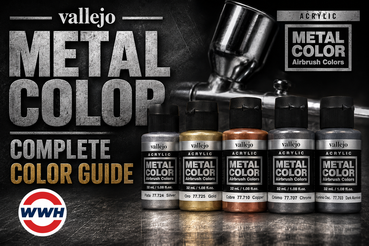 Vallejo Metal Color Chart — Complete Guide for Scale Modellers