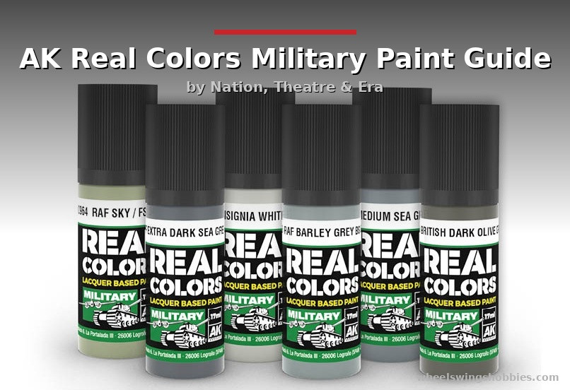 AK Interactive Real Colors Military Paint Guide — by Nation, Theatre & Era