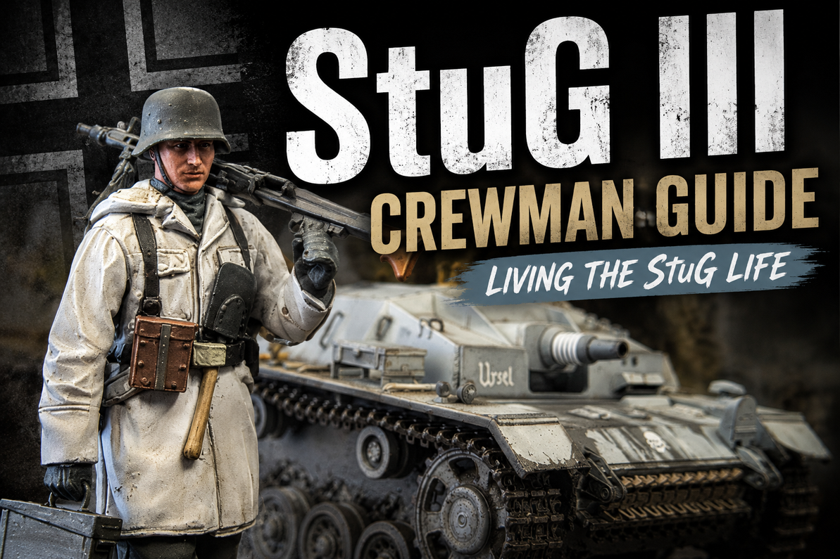 Kyle's 1/35 StuG III Crewman Paint Guide — Winter Scheme Figure