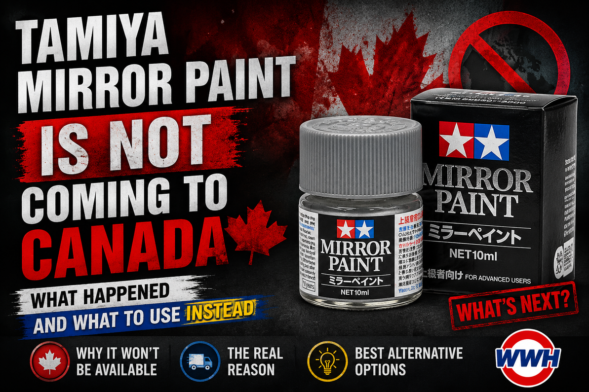 Tamiya Mirror Paint Is Not Coming to Canada — What Happened & What to Use Instead
