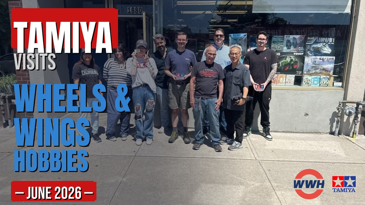 Tamiya Visits Wheels & Wings Hobbies — June 2026