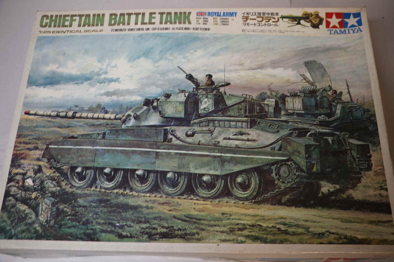 ひりゅう　TAMIYA 1/25 イギリス陸軍中戦車 チーフテン リモコン 今季人気の商品 【新品未使用】TAMIYA イギリス陸軍46ton中戦車