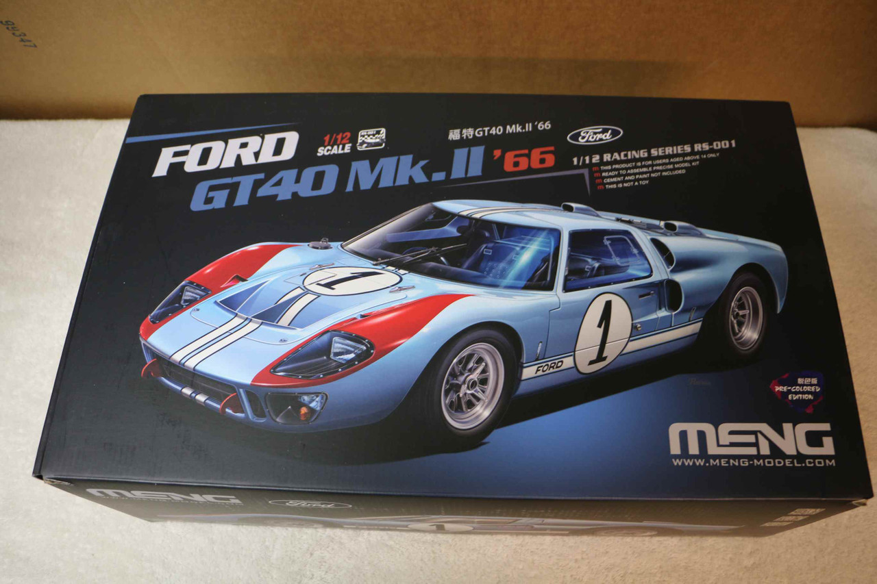 MENRS001 - Meng - 1/12 Ford GT40 Mk.II '66 PRE-PAINTED