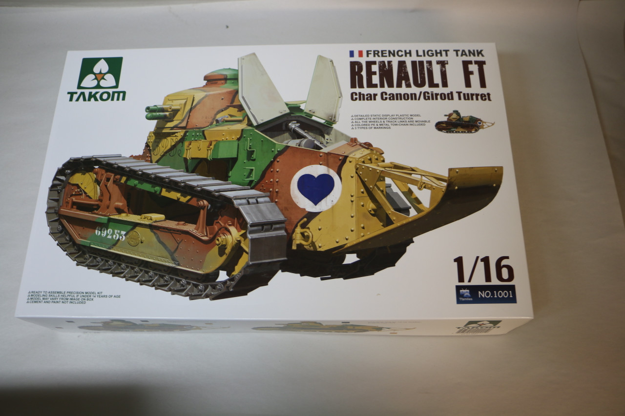 TKM1001 - Takom - 1/16 French Light Tank Renault FT Char canon
