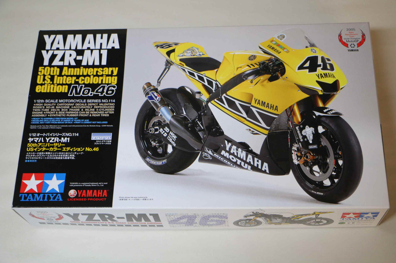 オートバイ・バイク Yamaha YZR-M1 50th Anniversary No.46 TAM14114 - Tamiya - 1/12 Yamaha YZR-M1 #46 50th Ann.Version