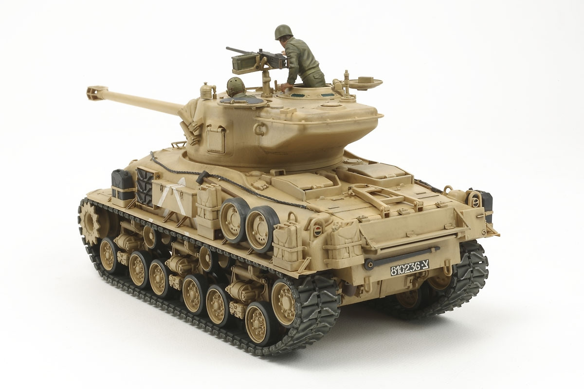 Tamiya 1/35 Scale Israeli Tank Tiran 5 Model Kit - Detailed Military Model With Figures & Assembly Tracks