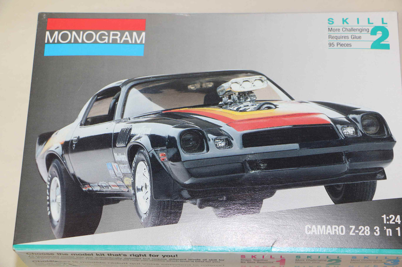 【未開封】Monogram 1/24 カマロ ハイローラー Camaro FACTORY SEALED Vintage Monogram Midnight Z Camaro 1/24 Scale