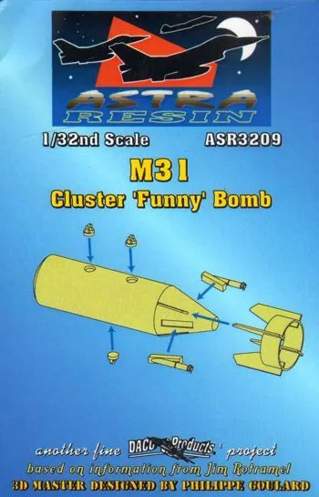 DACASR3209 - Daco Products 1/32 M31 Cluster 'Funny' Bomb (resin)