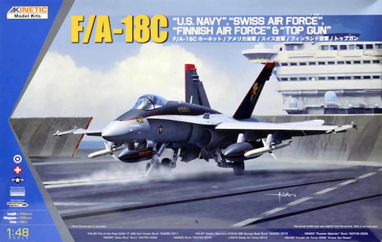 Kinetic F/A-18A/C/D Aggressor　1/48 Kinetic Model Kits Item No. K48088 - F/A-18A/C/D Aggressor