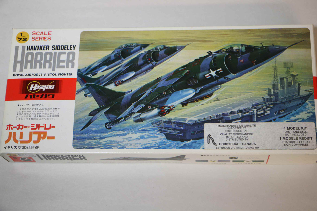 HASC006 Hasegawa 1/72 Hawker Siddeley Harrier Royal Airforce V/Stol