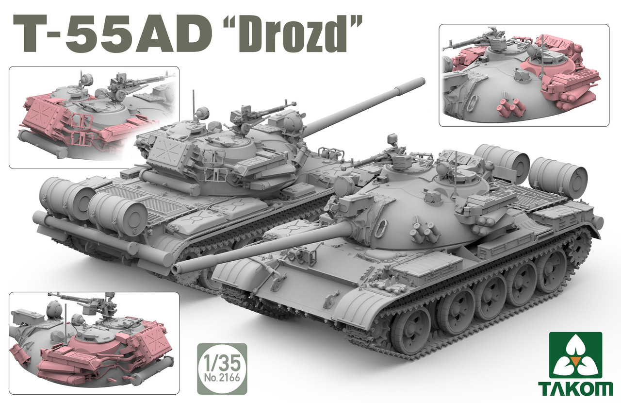 TKM2166 - Takom 1/35 T-55AD Drozd - Wheels & Wings Hobbies