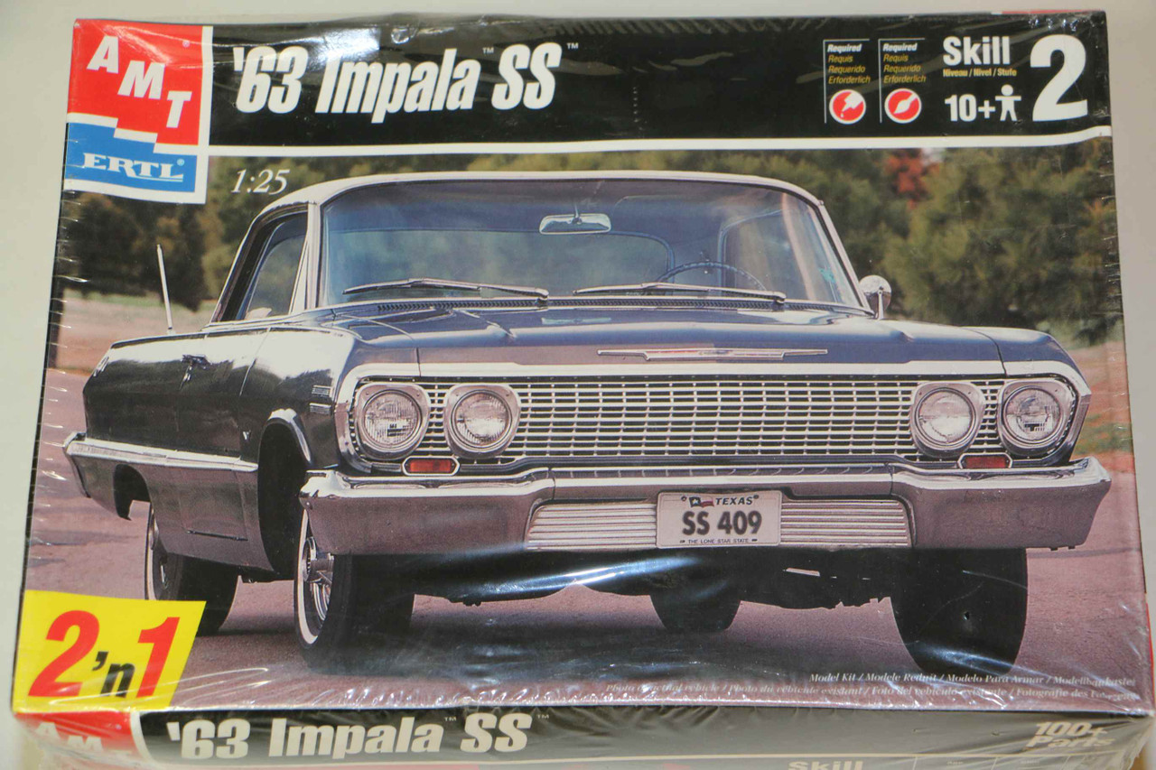 AMT8321 - AMT 1/25 1963 Chev Impala SS - WWWEB10108796 - Wheels