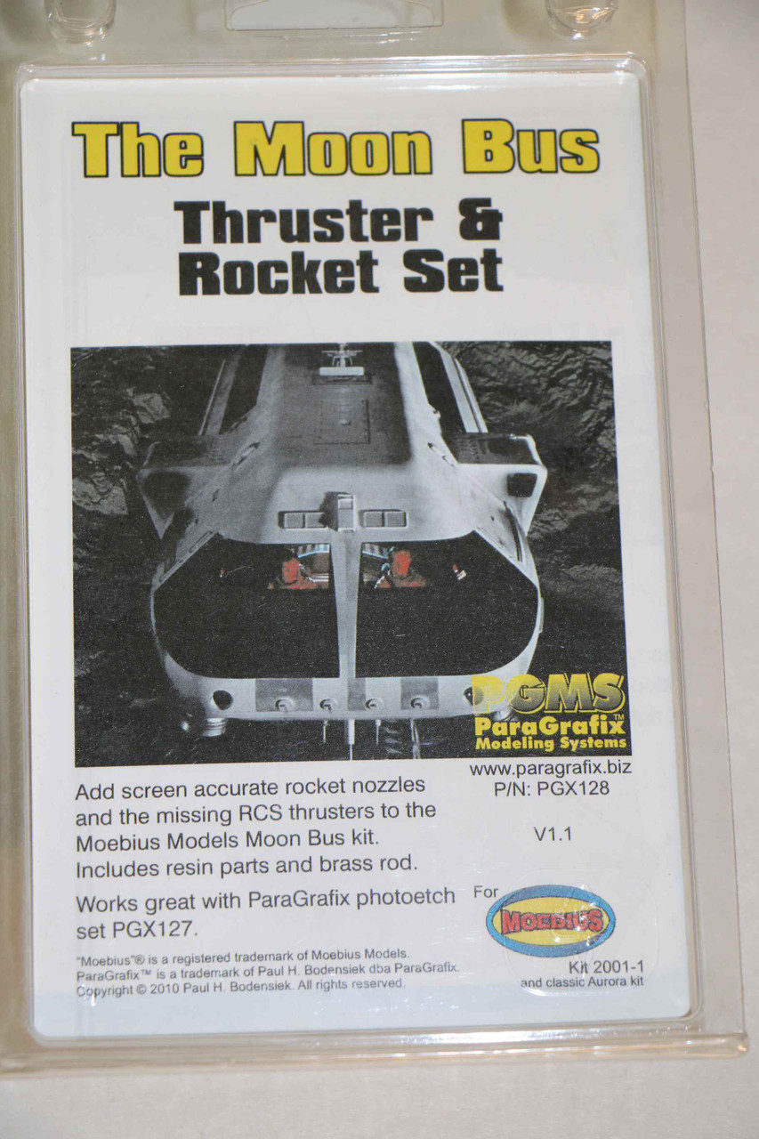 Moon Bus Model Kit MOEPGX128 - Moebius 1/55 The Moon Bus Thruster and Rocket Set - Wheels ...