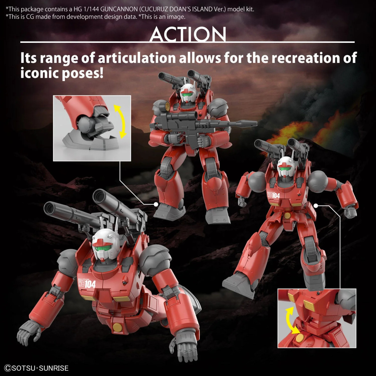 BAN5065315 - Bandai HG 1/144 RX-77-02 Guncannon (Cucuruz Doan's