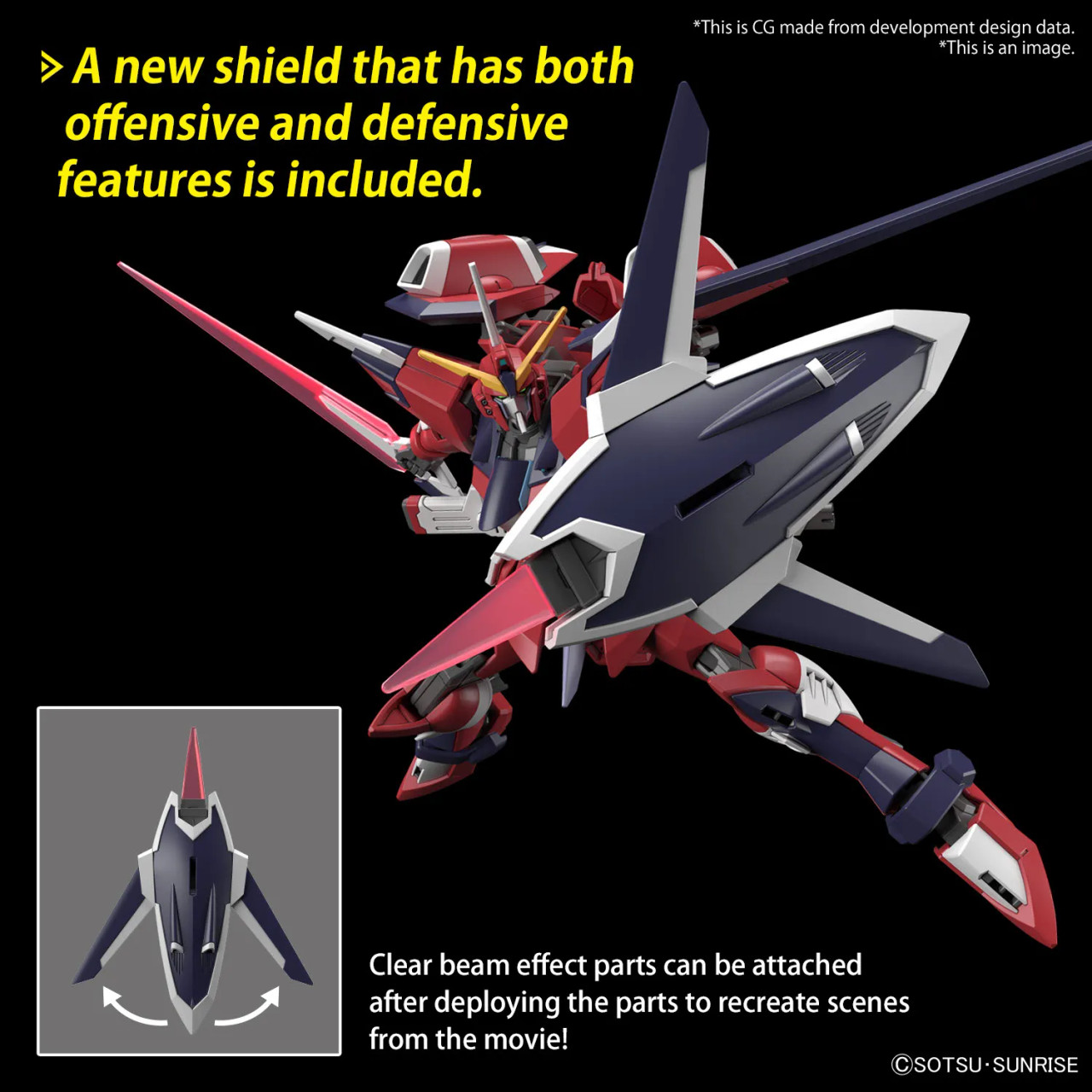BAN5066285 - Bandai HG 1/144 Immortal Justice Gundam - Wheels
