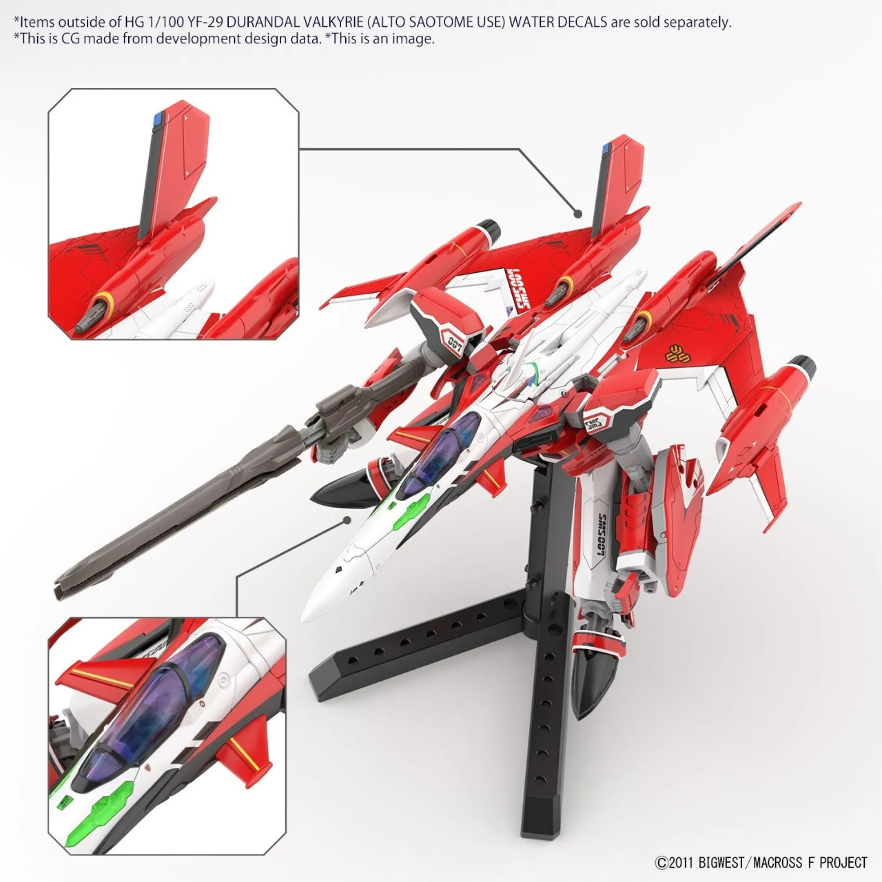 BAN5065421 - Bandai HG 1/100 YF-29 DURANDAL VALKYRIE (ALTO SAOTOME