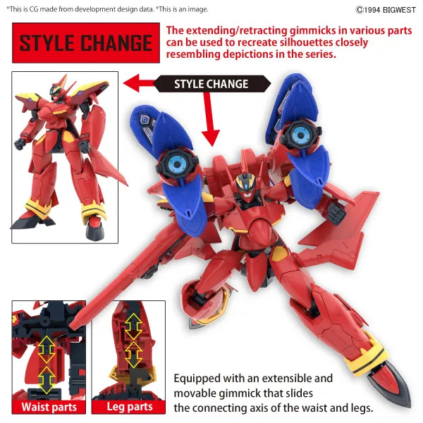 BAN5066315 - Bandai HG Macross: 1/100 VF-19 Custom Fire Valkyrie