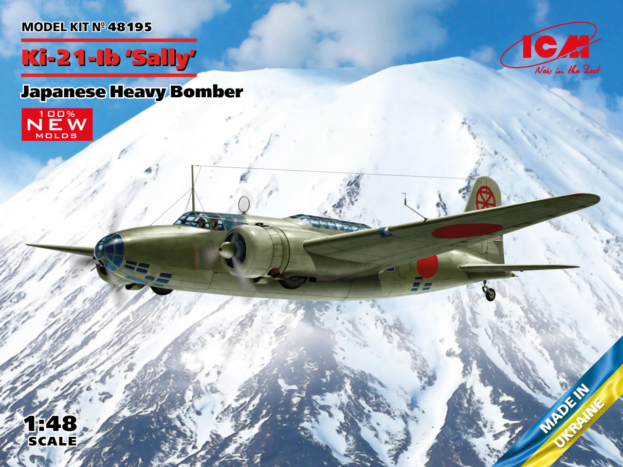 ICM48195 - ICM 1/48 Ki-21-Ib 'Sally', Japanese Heavy Bomber (100