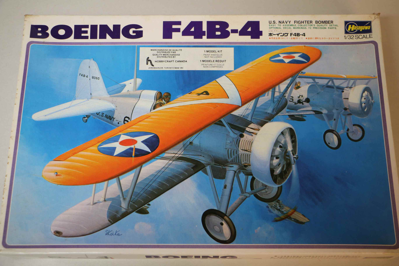 Boeing F4B-4 1/32スケール プラモデル S007 - Hasegawa 1/32 Boeing F4B-4 US Navy Fighter