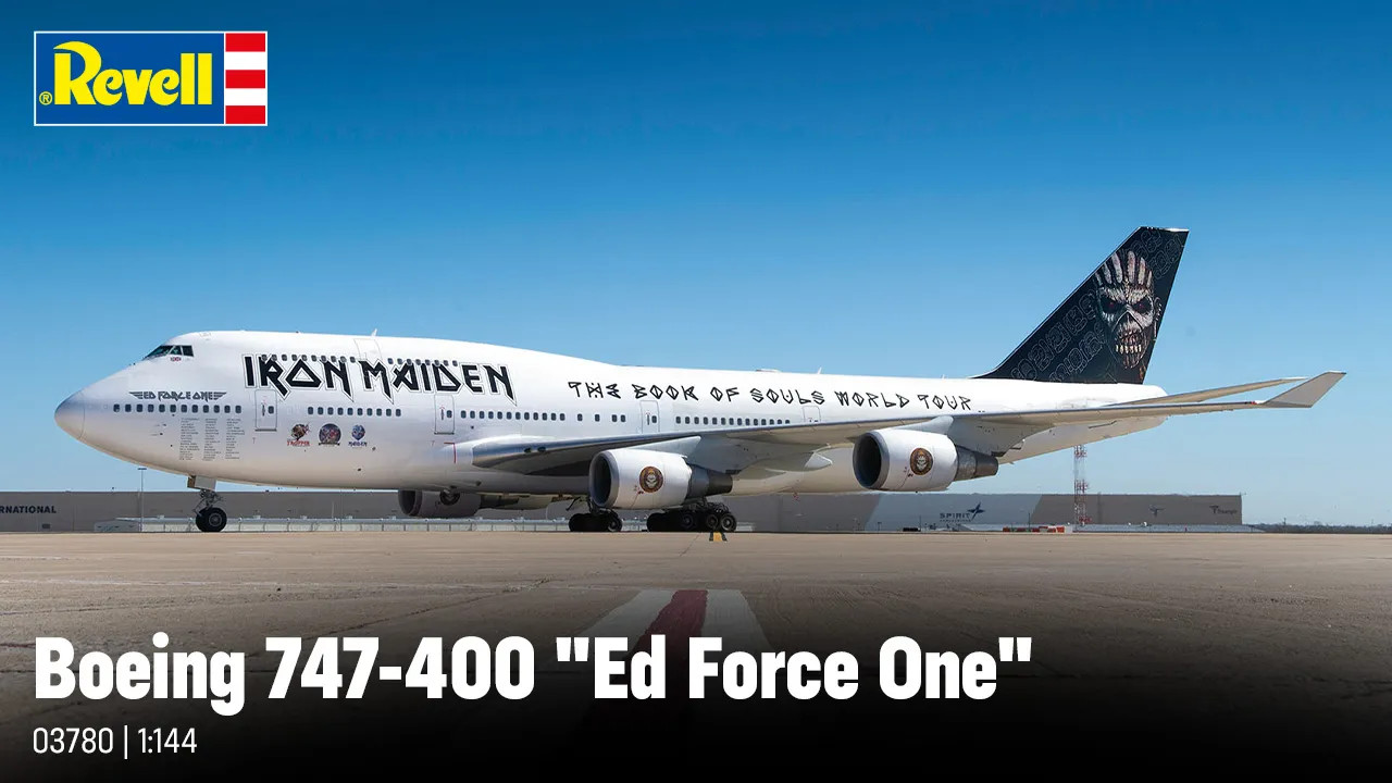RAG03780 - Revell 1/144 Boeing 747-400 Iron Maiden 