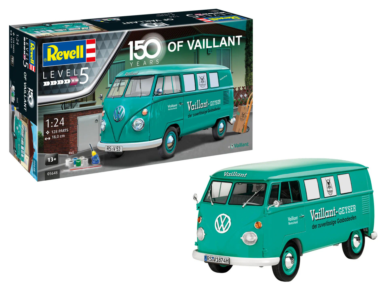 Kit de Modelo VW T1 Camper 1:24 para Furgoneta Camper Revell RV07674