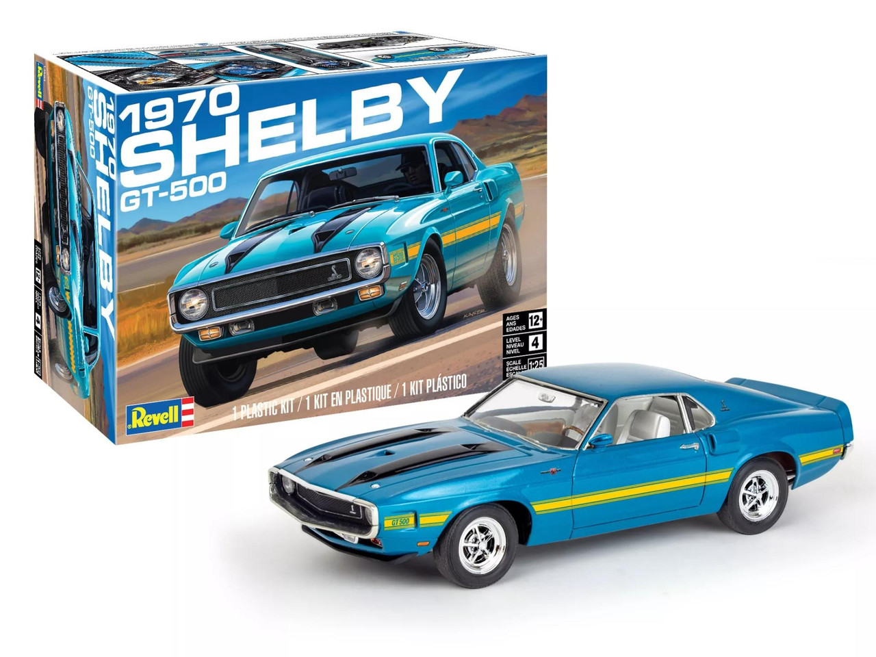 Revell SHELBY GT 500 プラモデル 1/25スケール Amazon.com: Revell Model Set '70 Shelby Mustang GT500 : Arts