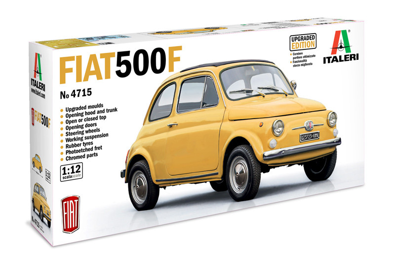 ITA4715 - Italeri 1/12 FIAT 500 F 1968 Upgraded Edition - Wheels