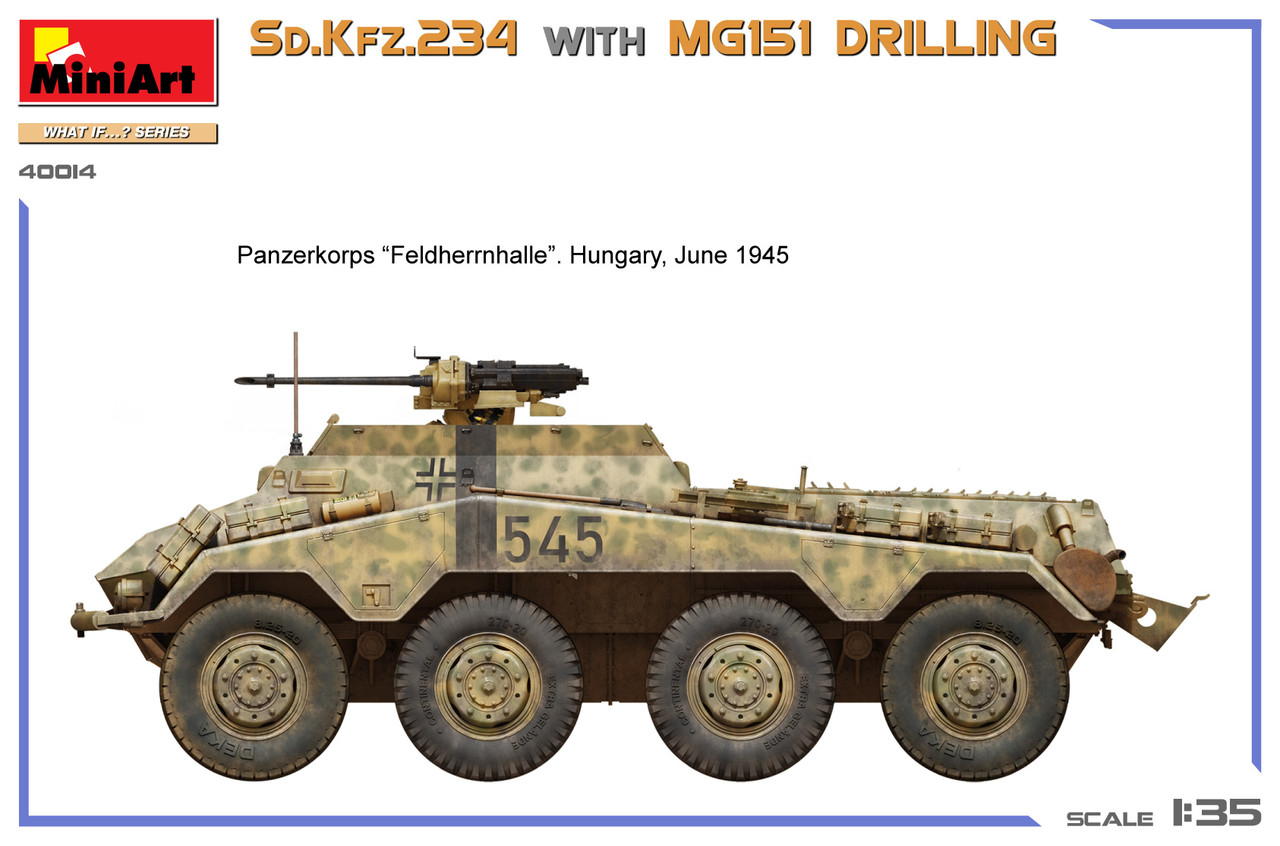 MIA40014 - MiniArt 1/35 SdKfz.234 with MG151 Drilling - Wheels