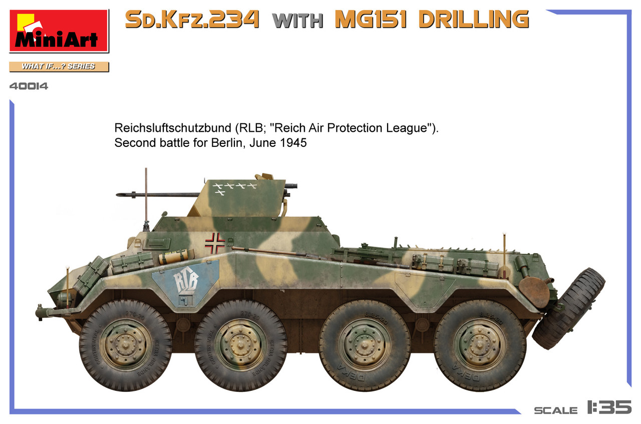 MIA40014 - MiniArt 1/35 SdKfz.234 with MG151 Drilling - Wheels