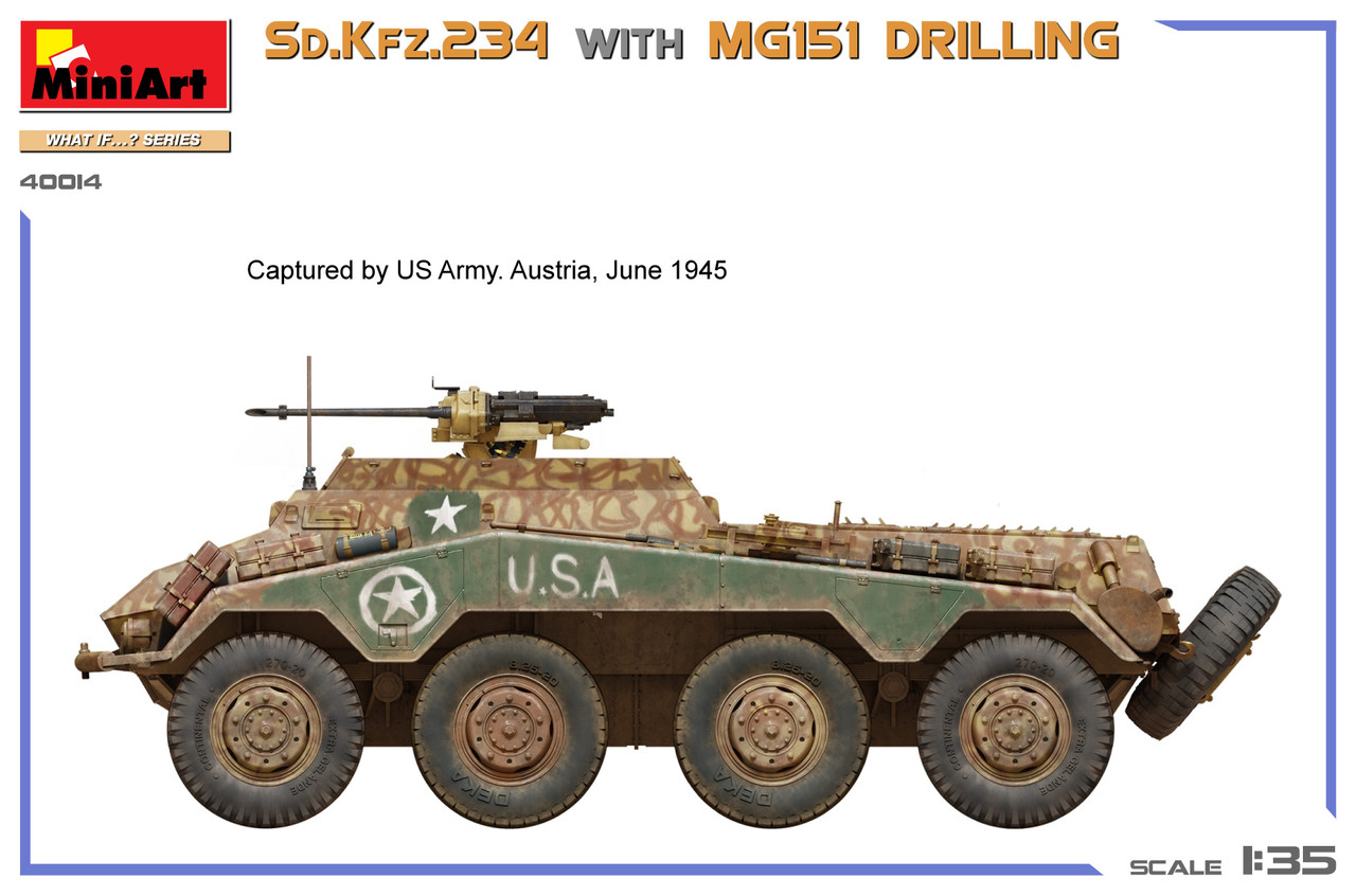 MIA40014 - MiniArt 1/35 SdKfz.234 with MG151 Drilling - Wheels