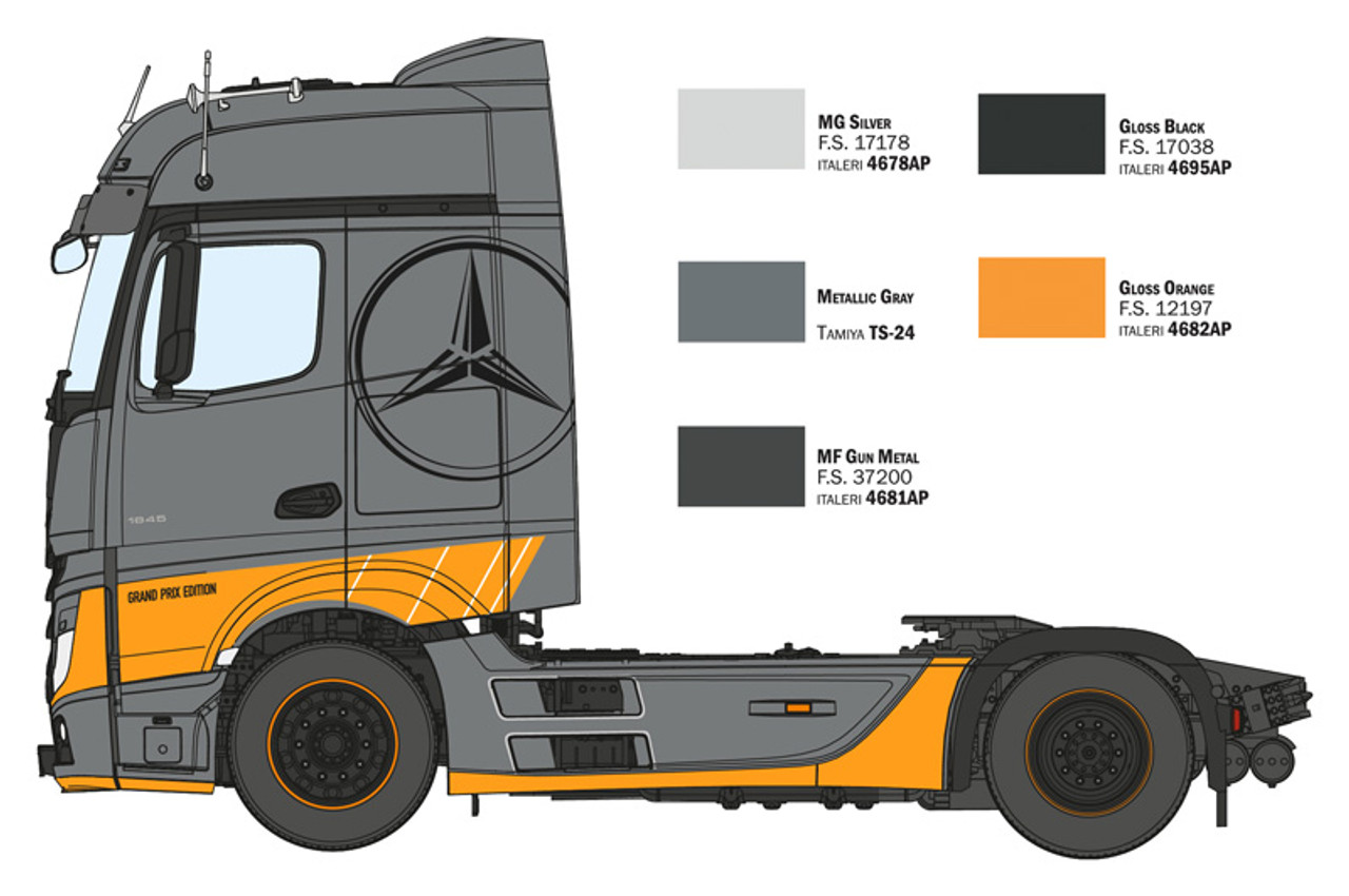 1/24イタレリ　 Mercedes Benz Actros MP4 🚛MERCEDES BENZ ACTROS MP4 | ITALERI 1:24 | PART 2