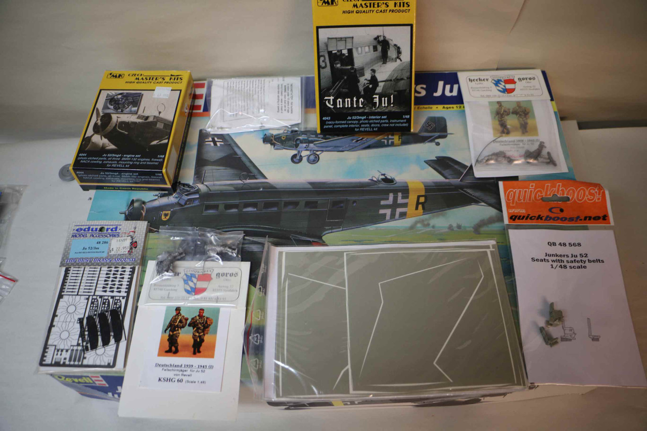 85-5612 - Revell 1/48 Junkers Ju 52/3m - EXTRA AFTERMARKET - PREOWNED
