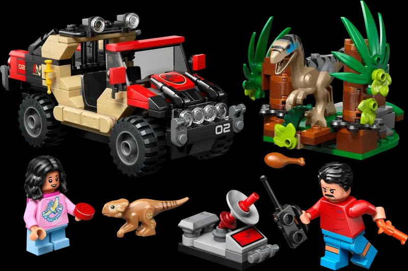 LEG76972 - LEGO Jurassic World Raptor Off-Road Escape - Wheels