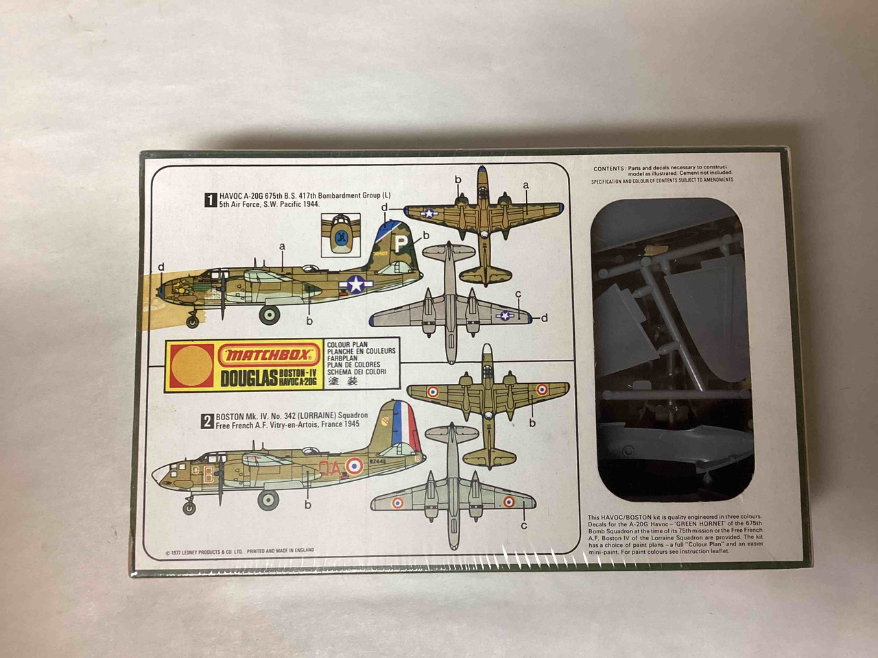 PK-120 - Matchbox 1/72 Douglas Boston IV / Havoc A-20G - Preowned