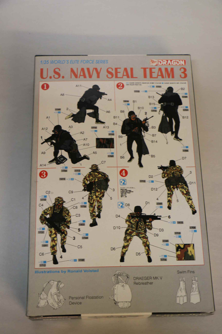 Dragon 1/35 U.S. Navy SEAL Team 3 Worlds Elite Force Series (Pre