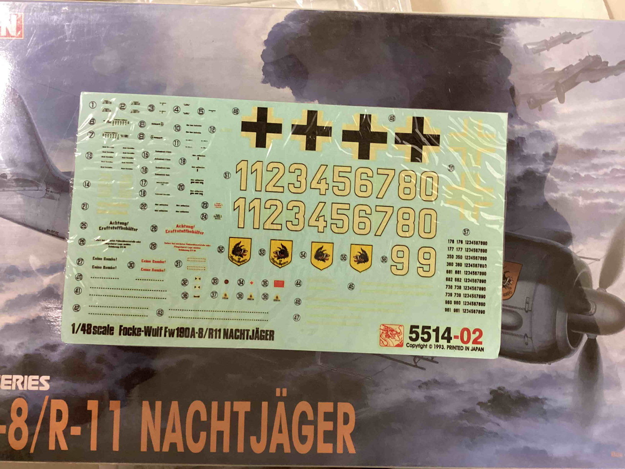 5514 - Dragon 1/48 Fw190A-8/R-11 Nachtjager - Resealed Mint