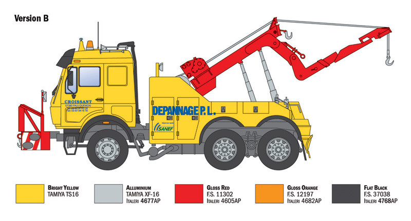 ITA3808 - Italeri 1/24 Mercedes-Benz Wrecker Truck - Wheels