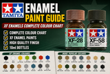 Tamiya Enamel Paint Guide — XF & X Enamel Complete Colour Chart