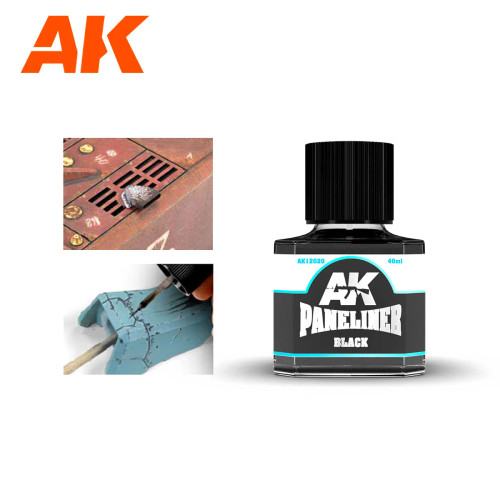 AK Interactive Air Series: Panel Liner for Gray & Blue Camouflage 35ml  Enamel