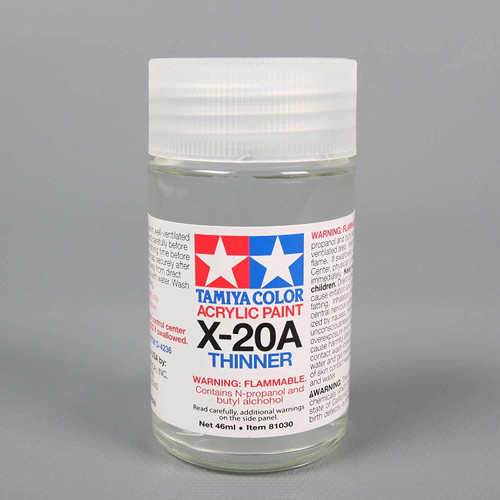 Lacquer Thinner - 1 x 250ml. Thinner manufactured by Tamiya (ref. TAM87077,  also 4950344870776 and 87077)