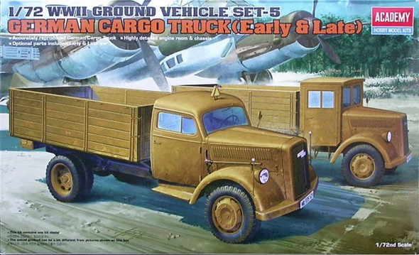 ACA13404 - Academy 1/72 German Cargo Truck Early & Late