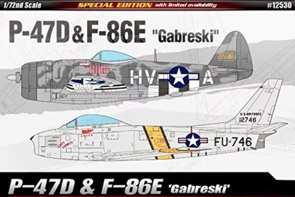 ACA12530 - Academy - 1/72 P-47D & F-86E Gabreski""