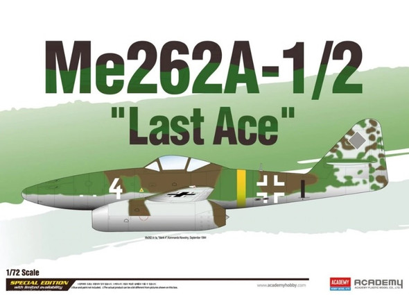 ACA12542 - Academy - 1/72 Me 262A-1/2 Last Ace""