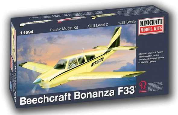 MIN11694 - Minicraft - 1/48 Beechcraft Bonanza F33 CANADIAN CONTENT