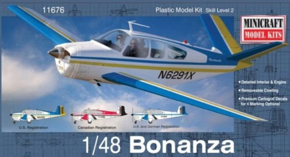 MIN11676 - Minicraft - 1/48 Beechcraft Bonanza CANADIAN CONTENT