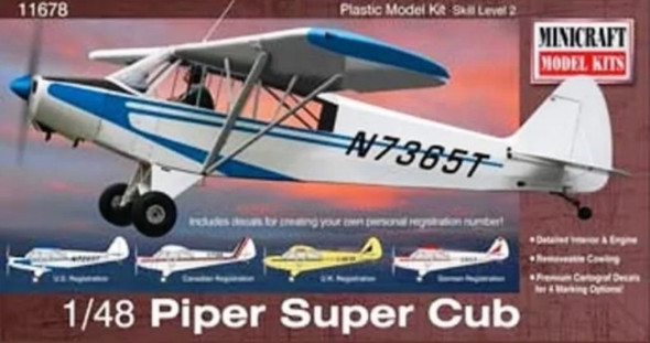 MIN11678 - Minicraft - 1/48 Piper Super Cub CANADIAN CIONTENT