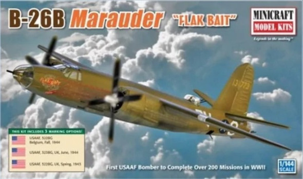 MIN14601 - Minicraft - 1/144 B-26B Marauder 'Flak Bait'